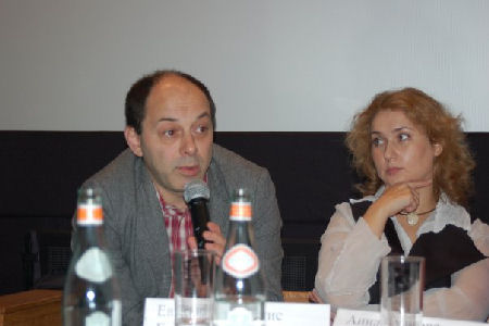 круглый стол «Хороший год: кризис и его последствия в российском кино», Анна Гудкова, Евгений Гиндилис