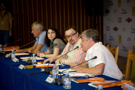 Круглый стол на тему «Кинопроцесс после дефолта (1999-2008): итоги и уроки», Вячеслав Тельнов, Нина Ромодановская, Вячеслав Шмыров, Сергей Члиянц