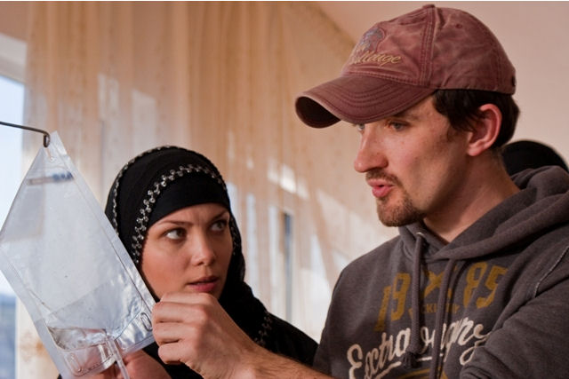 на съемках сериала "Виктория"