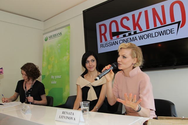 презентация фильма "Последняя сказка Риты" в Каннах, режиссер и актриса Рената Литвинова