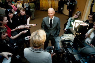 пресс-конференция фильма "Обитаемый остров. Схватка", режиссер Федор Бондарчук