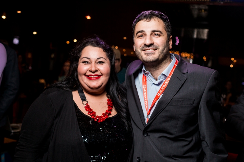 98 Российский Международный Кинорынок, мероприятие "Голоса большой страны", Мариам Мерабова и продюсер Гевонд Андреасян