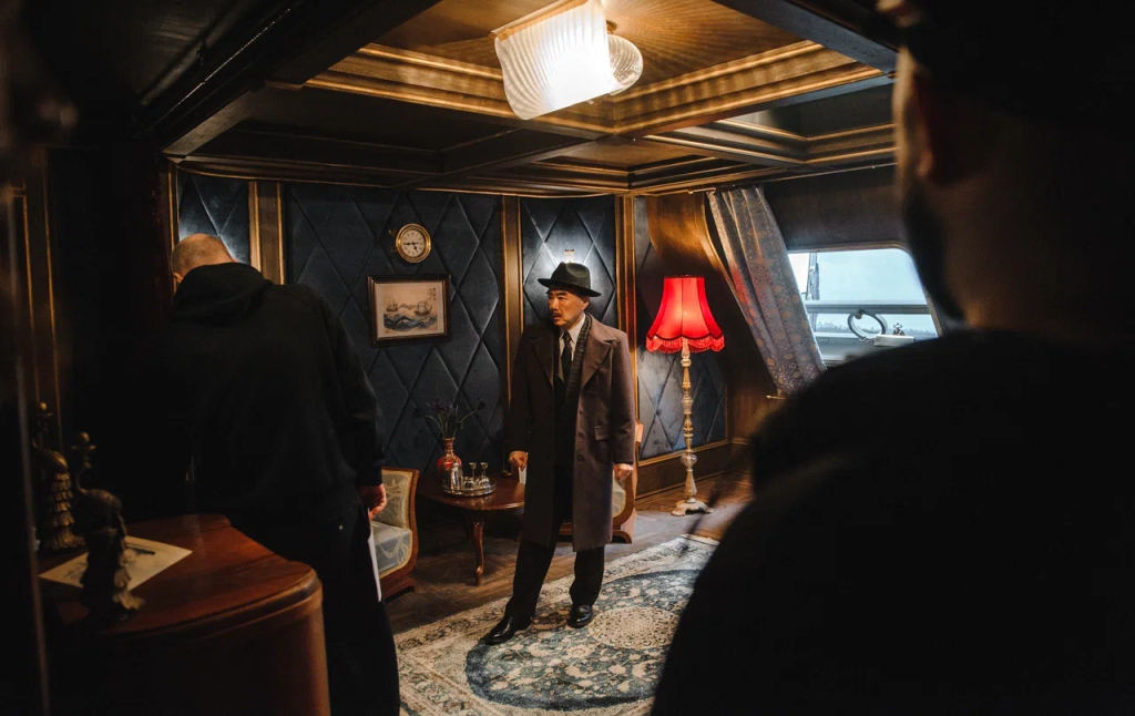 Съемки фильма Черный шелк