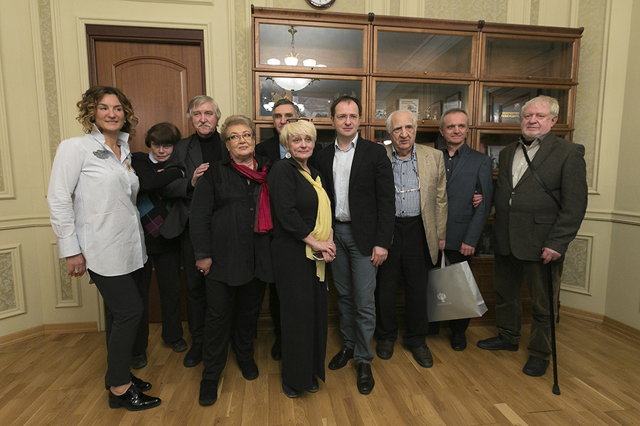 встреча министра культуры Владимира Мединского с руководством и художниками Союзмультфильма