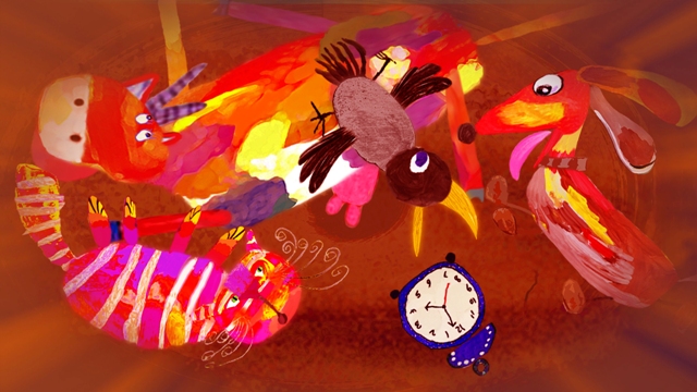 кадр из анимационного фильма "Как кричит крокодил"