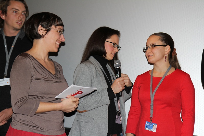 65 Берлинский международный кинофестиваль, показ фильма "Почему банан огрызается", режиссер Светлана Разгуляева