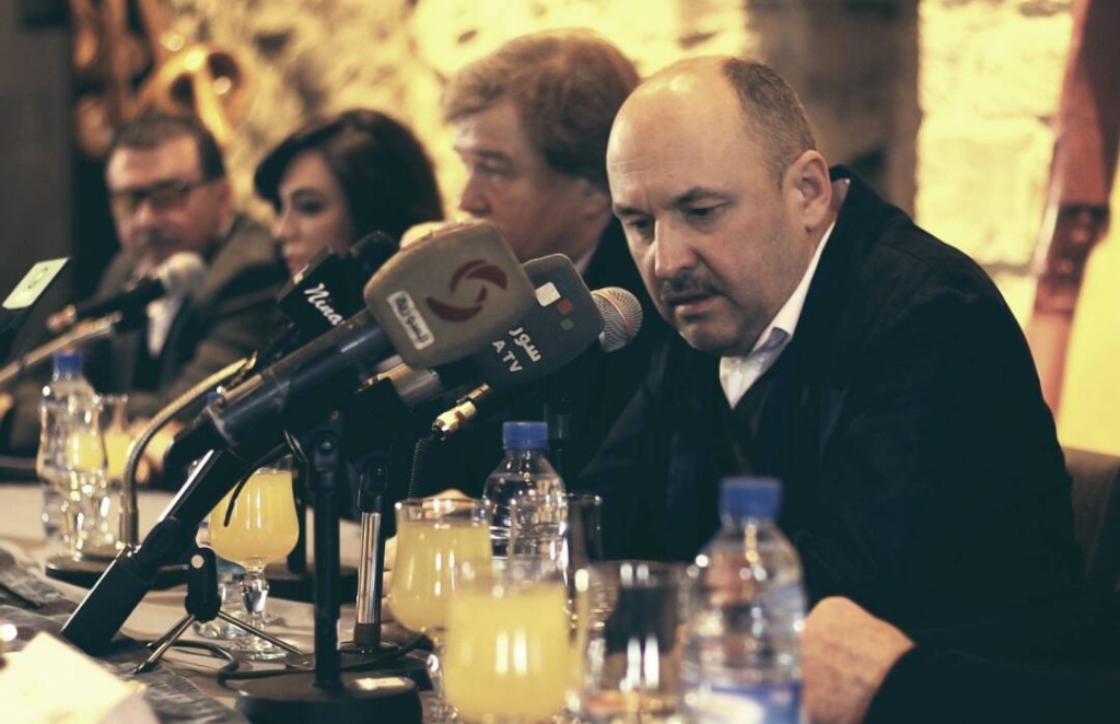 пресс-конференция фильма Пальмира в Дамаске, режиссер Иван Болотников