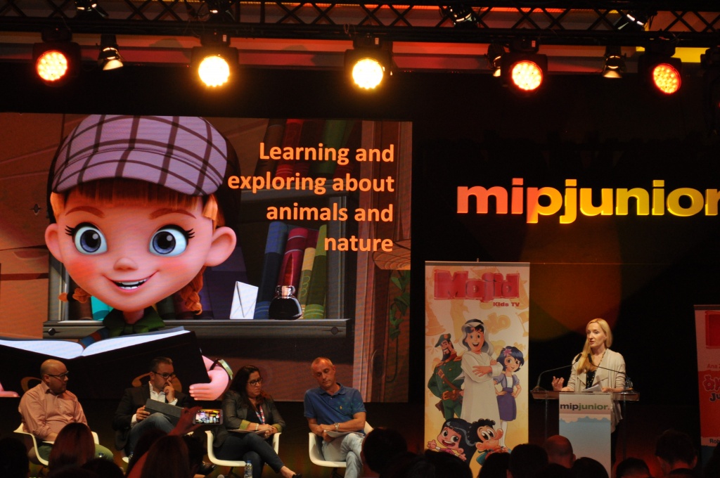 Международный питчинг анимационных сериалов MIPJunior, представление проекта Шарлотта и Кваксон