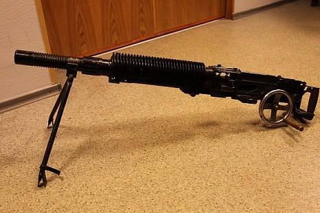 на съемках фильма "Орден", пулемет Горюнова