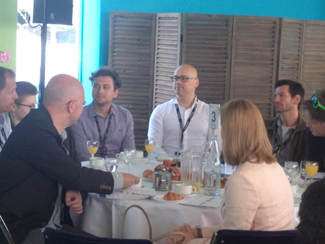 Кинорынок  Marche du film, русский день на Международном продюсерском завтраке, Дмитрий Писаревский и Владимир Бугаев