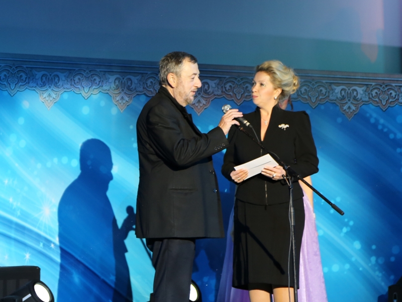 закрытие Х Международного благотворительного кинофестиваля "Лучезарный Ангел", Павел Лунгин и Светлана Медведева
