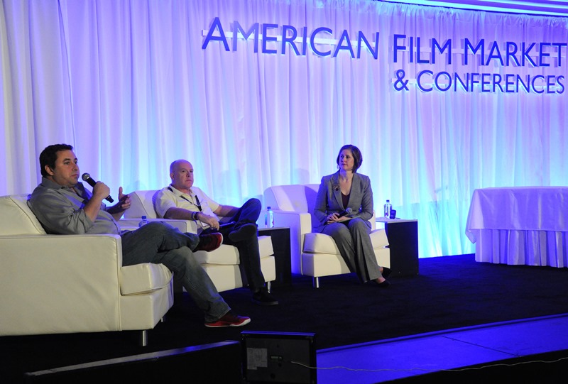 American Film Market 2015, день 4, питчинг проектов, модератор Стефани Палмер и эксперты