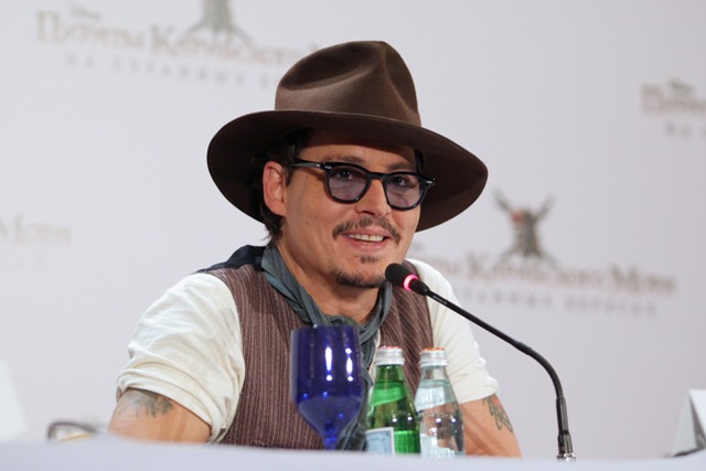 Пресс-конференция по фильму "Пираты Карибского моря: На странных берегах", актер Джонни Депп