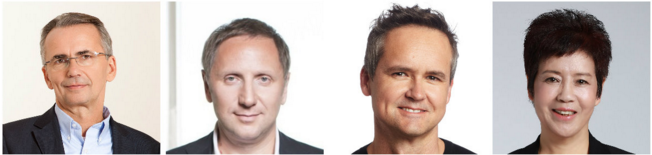 лауреаты почетной награды M&#233;dailles d’Honneur: Alexander Coridass - ZDF Enterprises, Вячеслав Муругов - CTC Media, Roy Price - Amazon Studios & Zhao Yifang Huace Group