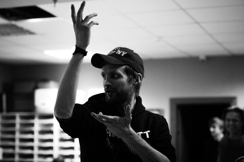 Семен Серезин на съемках фильма Человек из Подольска