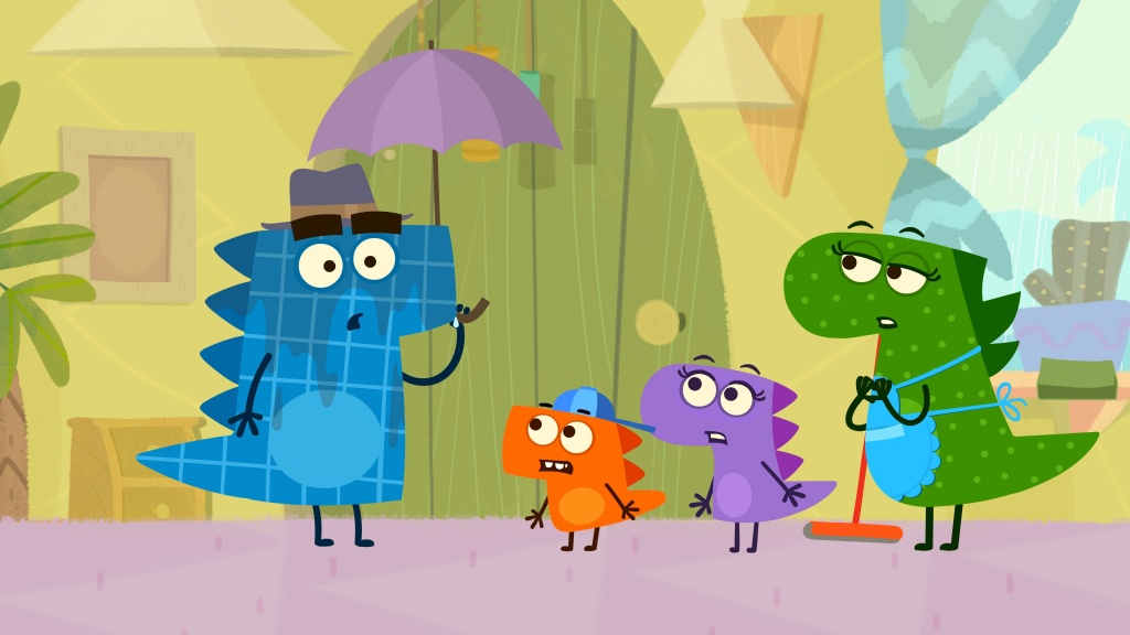 кадр из анимационного сериала Динозавр Рики