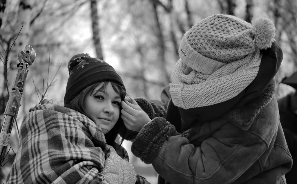 на съемках фильма Не мой чемоданчик