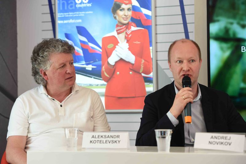 Российский павильон на 69-м Каннском кинофестивале, продюсеры Александр Котелевский и Андрей Новиков