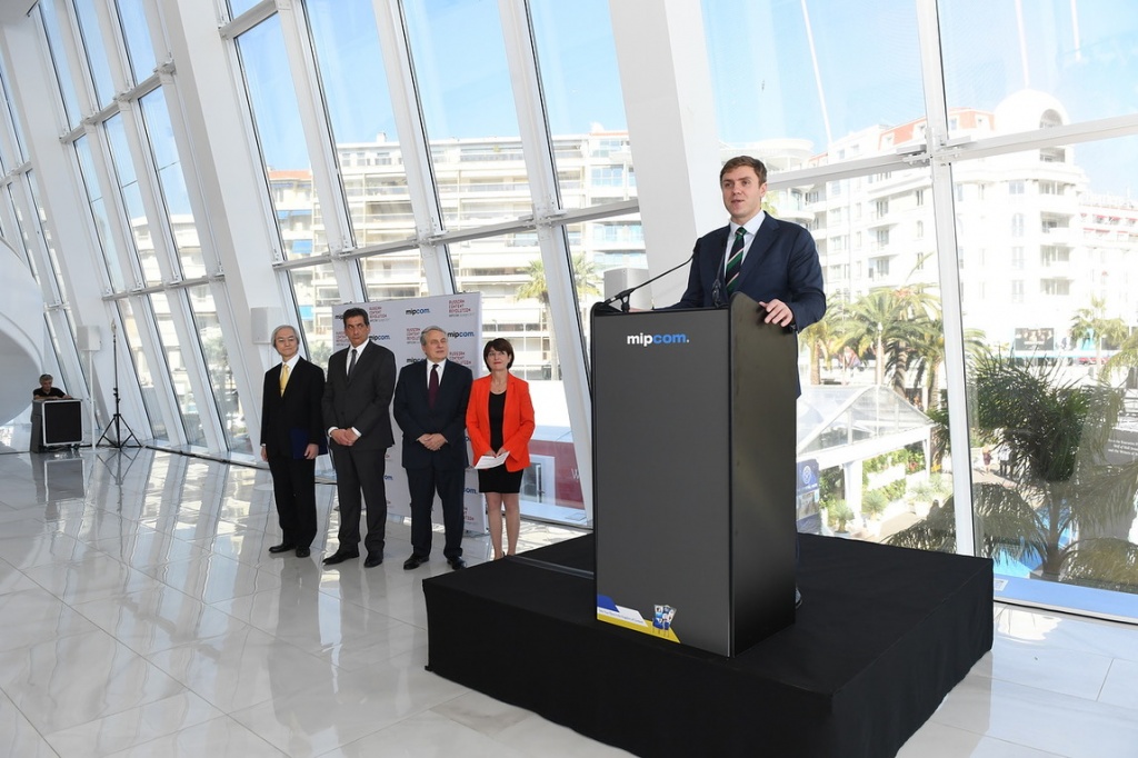 MIPCOM 2017, Handover Ceremony, Церемония открытия рынка - от Японии - России, Михаил Мамонов