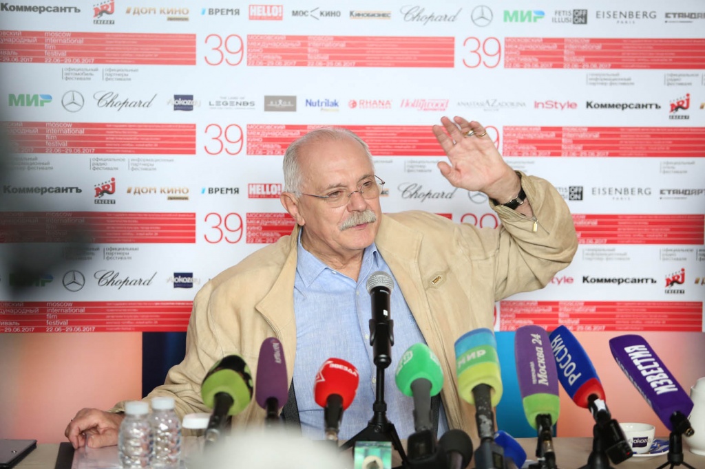 39 Московский международный кинофестиваль, брифинг президента смотра Никиты Михалкова
