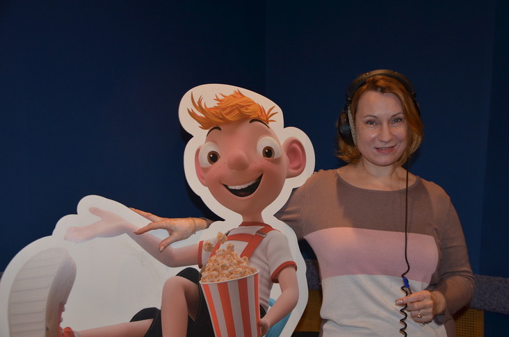 озвучание анимационного фильма Гурвинек и волшебный музей, актриса Ольга Тумайкина
