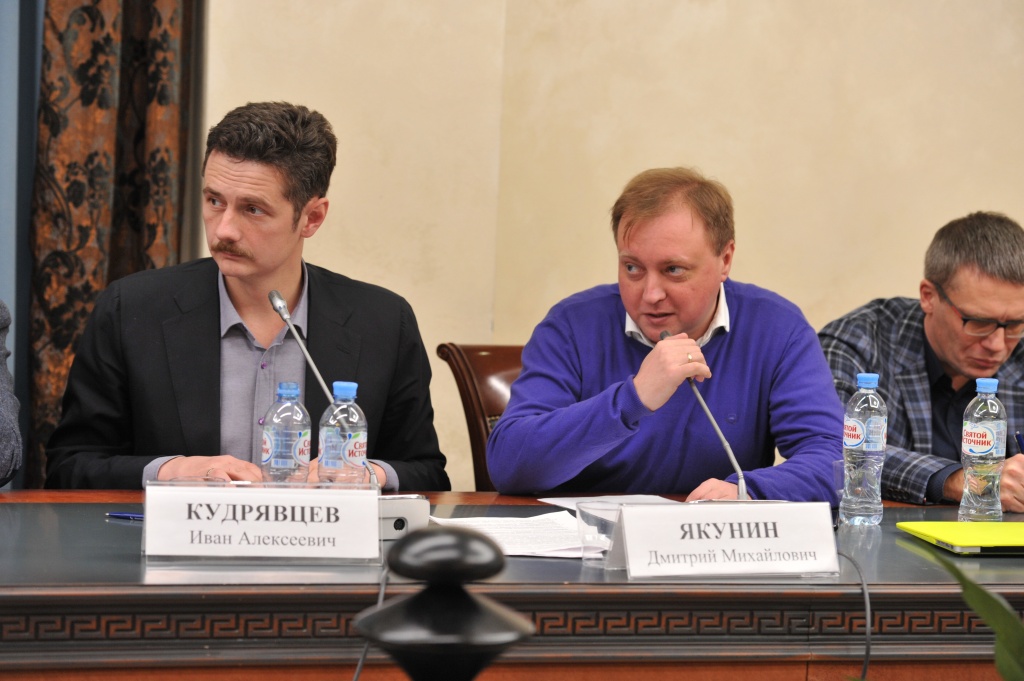 Круглый стол «Какие сценарии нужны киноиндустрии: проблемы отечественного кинематографа» в общественной палате РФ, Дмитрий Якунин