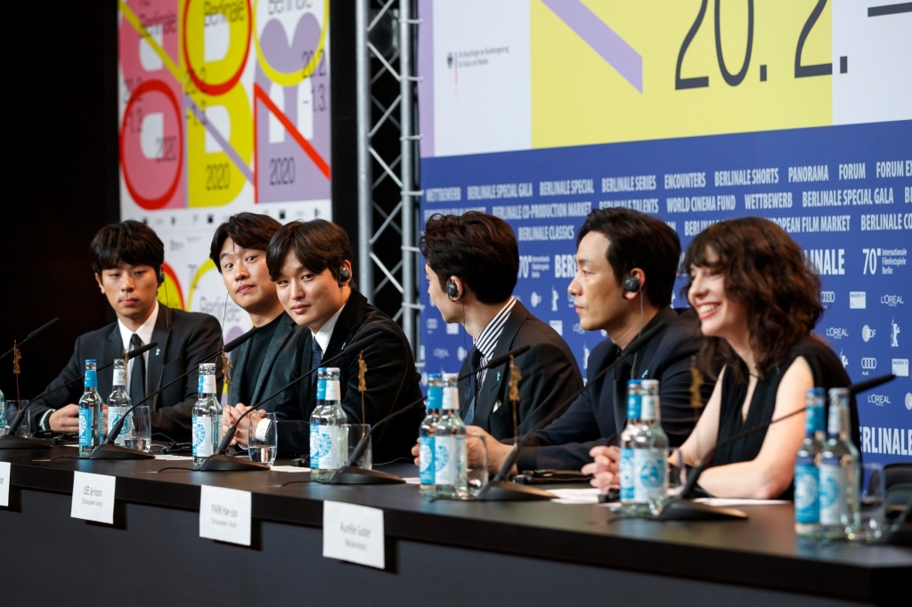 Пресс-конференция на Берлинале, посвященная фильму Время охоты