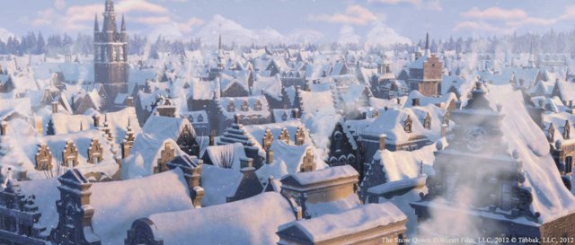 кадр из анимационного фильма "Снежная Королева"
