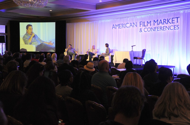 American Film Market 2015, день 4, питчинг проектов, модератор Стефани Палмер и эксперты
