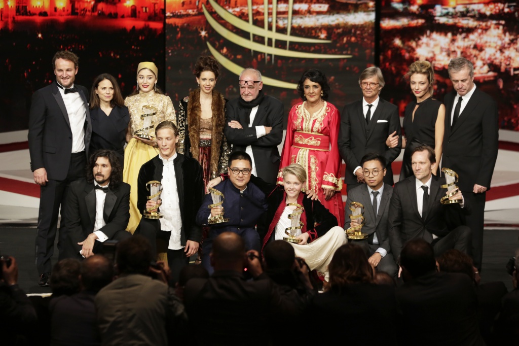 16-й Международный кинофестиваль в Марракеше, церемония закрытия, члены жюри и лауреаты