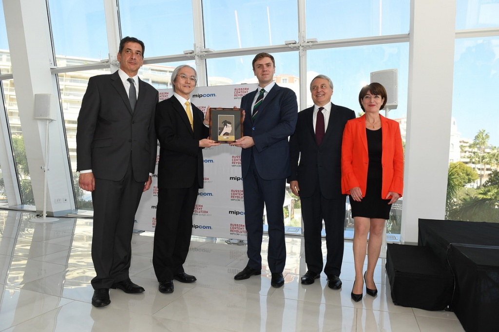 MIPCOM 2017, Handover Ceremony, Церемония открытия рынка - от Японии - России