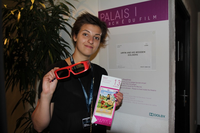 кинорынок Marche du Film, объединенный стенд Russian Cinema, Екатерина Пшеницына (компания Wizart Animation)