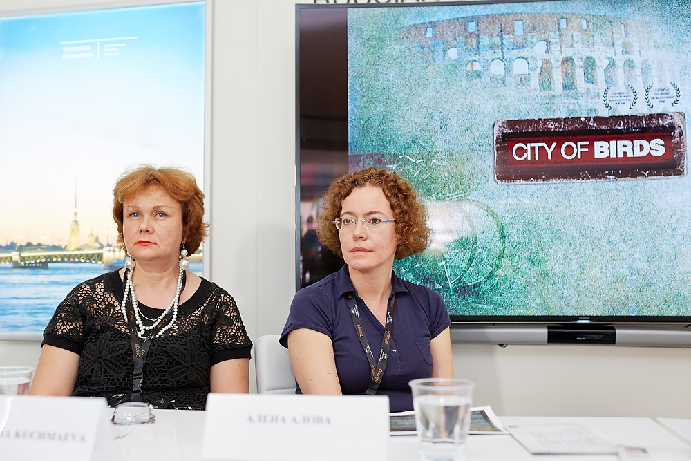 68 Каннский международный кинофестиваль, Российский павильон, презентация проектов, готовых для копродукции, продюсеры Светлана Кучмаева и Алена Алова