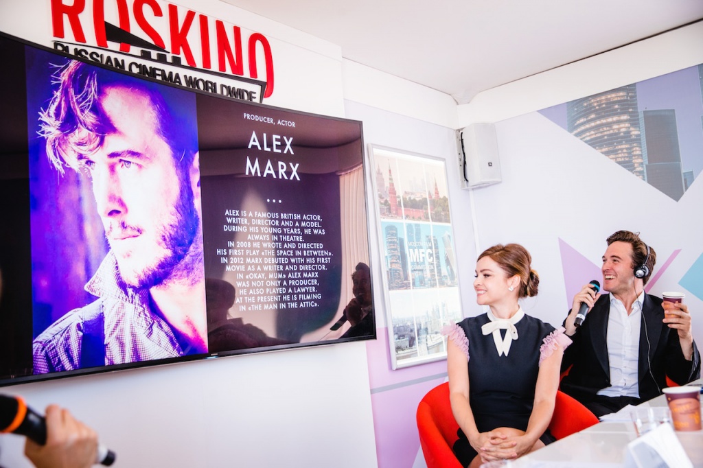 70 Каннский международный кинофестиваль, Российский павильон, презентация фильма Как скажешь, мама, режиссер Ева Ланска, актер, сценарист, продюсер Алекс Маркс