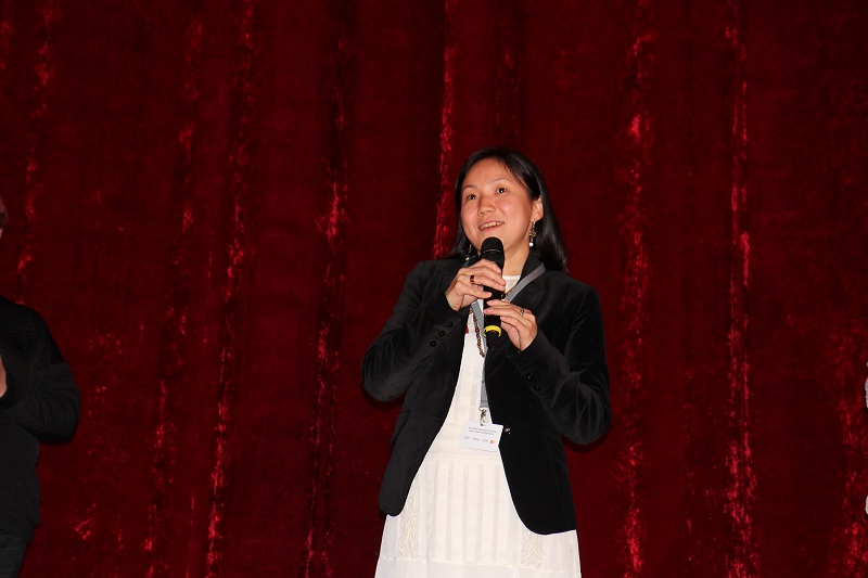 65 Берлинский международный кинофестиваль, показ фильма "Чайки", режиссер Элла Манжеева