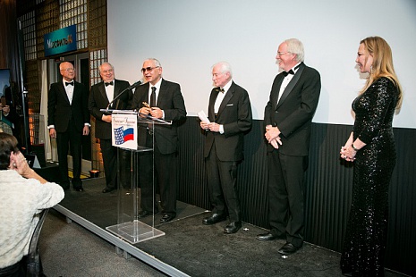 На вручении награды за вклад в укрепление связей между Россией и США 