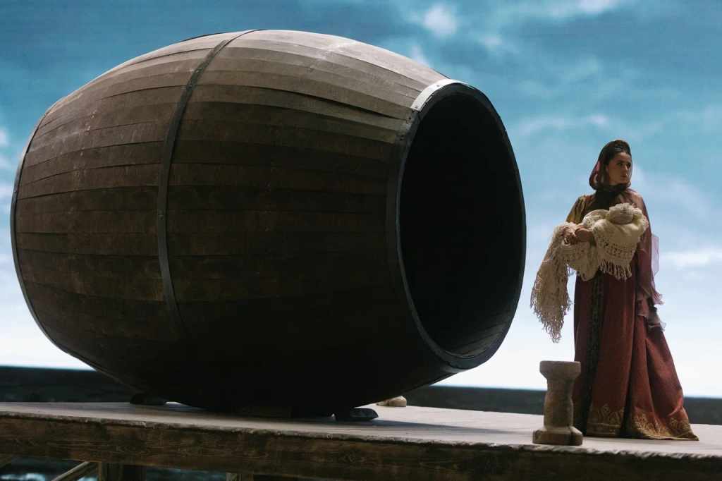 Съемки фильма Сказка о царе Салтане