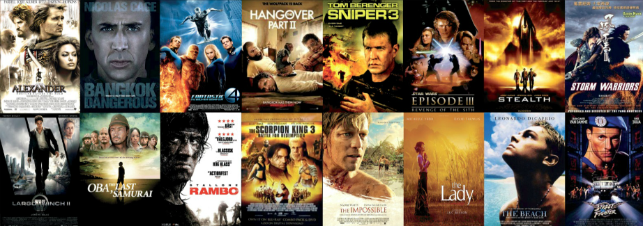 зарубежные кинопроекты, съемки которых прошли в Таиланде зарубежные кинопроекты, съемки которых прошли в Таиланде