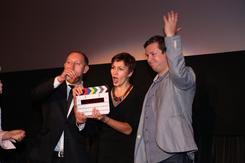 Неделя российского кино в Нью-Йорке, открытие, Полина Зуева и Антон Долин