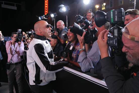 Вин Дизель на премьере фильма "Форсаж 7"