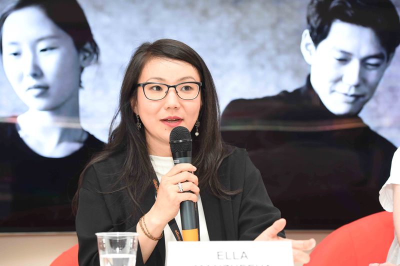 Российский павильон на 69-м Каннском кинофестивале, презентация проектов готовых для копродукции, режиссер Элла Манжеева