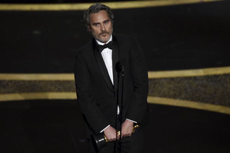 92 церемония вручения премии Оскар, Хоакин Феникс получает Оскар