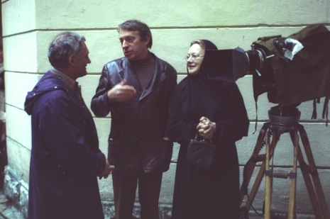 На съемках фильма Сергея Колосова "Мать и Мария"