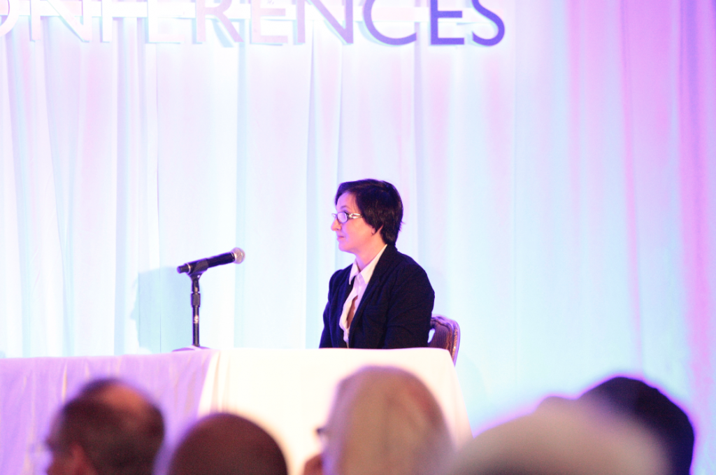 American Film Market 2015, день 4, питчинг проектов, Марина Ратина презентует проект "Imagine"