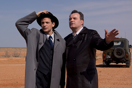 на съемках фильма "Главный конструктор"