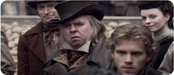 актер Тимоти Сполл в фильме "Суини Тодд, демон-парикмахер с Флит-Стрит"