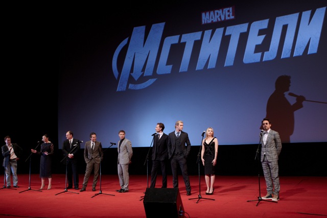 Российская премьера фильма "Мстители", съемочная группа картины
