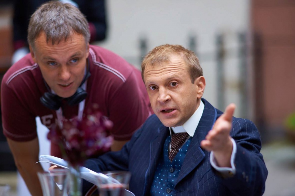 на съемках телевизионного фильма "Наследие"