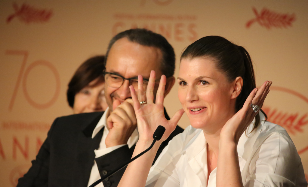 70 Каннский международный кинофестиваль, пресс-конференция фильма Нелюбовь, режиссер Андрей Звягинцев, актриса Марьяна Спивак