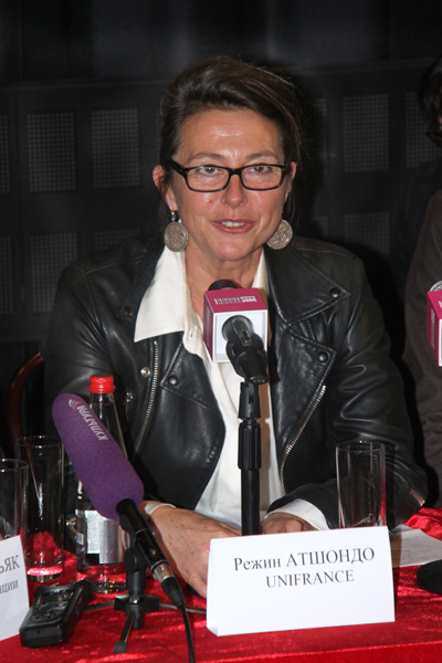 пресс-конференция фестиваля "Французское кино сегодня", Режин Атшондо